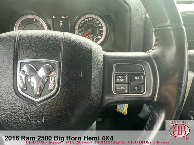 2016 RAM 2500 Big Horn Hemi 4X4 Crew Cab