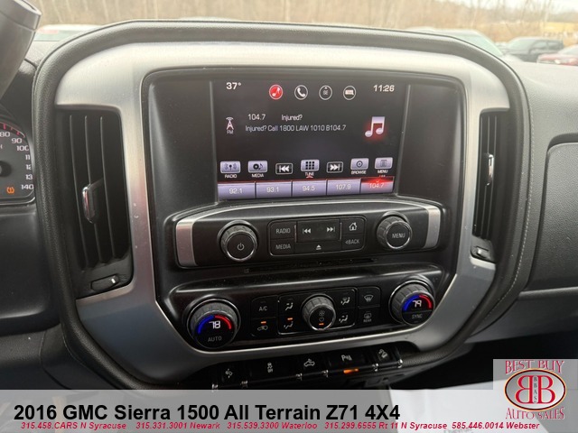 2016 GMC Sierra 1500 All Terrain Z71 4X4 Double Cab