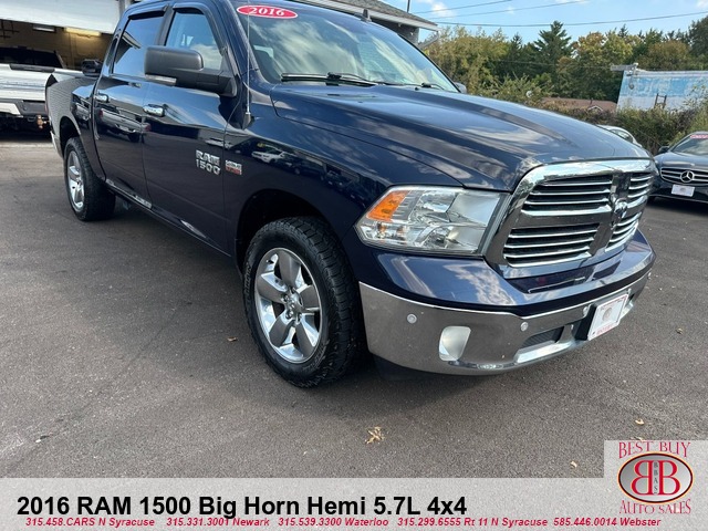 2016 RAM 1500 Big Horn Hemi 5.7L 4x4 Crew Cab SWB 