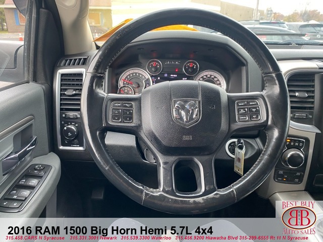 2016 RAM 1500 Big Horn Hemi 5.7L 4x4 Crew Cab SWB 