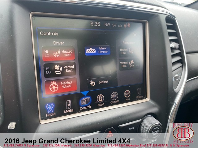 2016 Jeep Grand Cherokee Limited 4X4