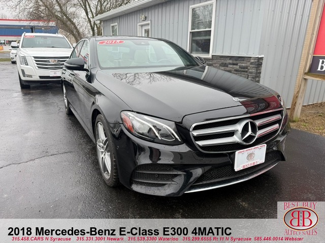 2018 Mercedes-Benz E-Class E300 4MATIC
