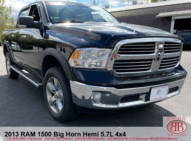 2013 RAM 1500 Big Horn Hemi 5.7L 4X4 Crew Cab SWB 