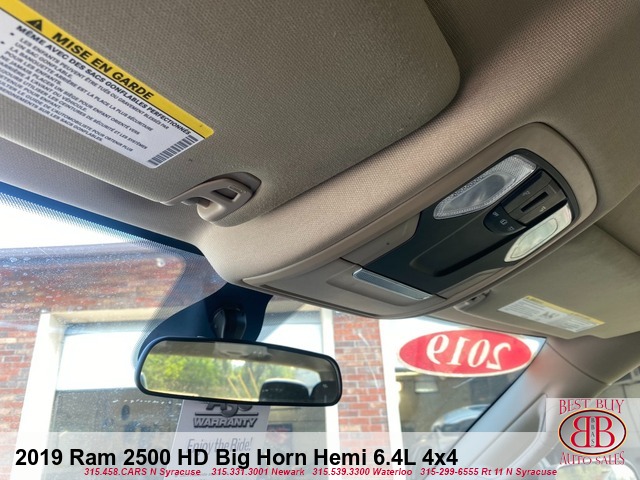 2019 RAM 2500 HD Big Horn Hemi 6.4L 4X4 Crew Cab