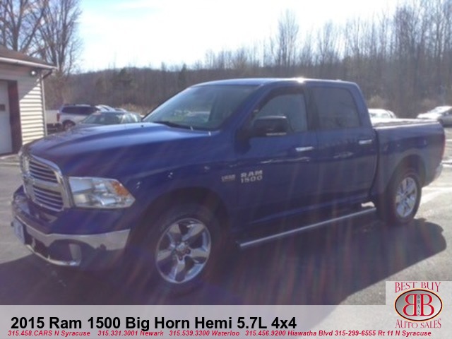2015 RAM 1500 Big Horn Hemi 5.7L Crew Cab 4X4