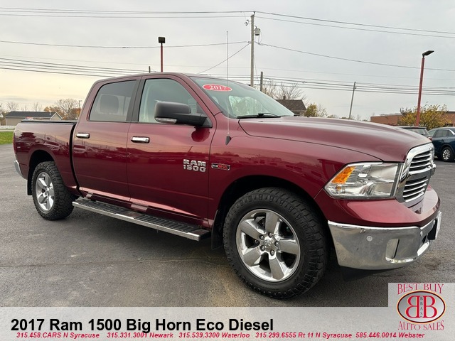 2017 RAM 1500 Big Horn Eco Diesel 4X4 Crew Cab SWB 