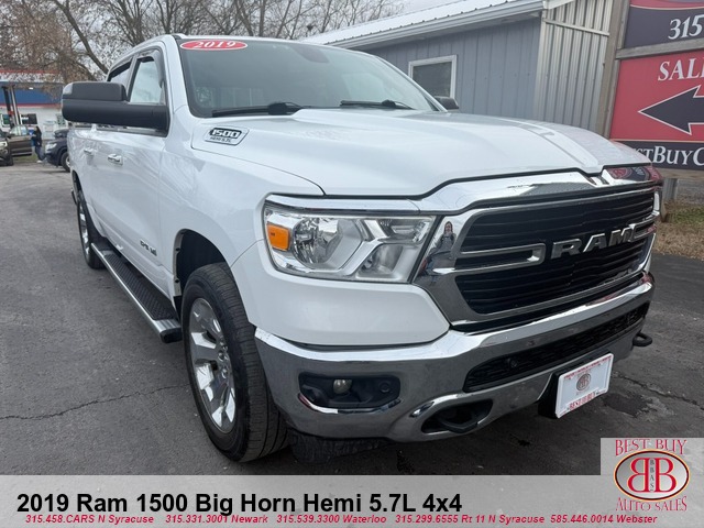 2019 RAM 1500 Big Horn Hemi 5.7L 4X4 Crew Cab